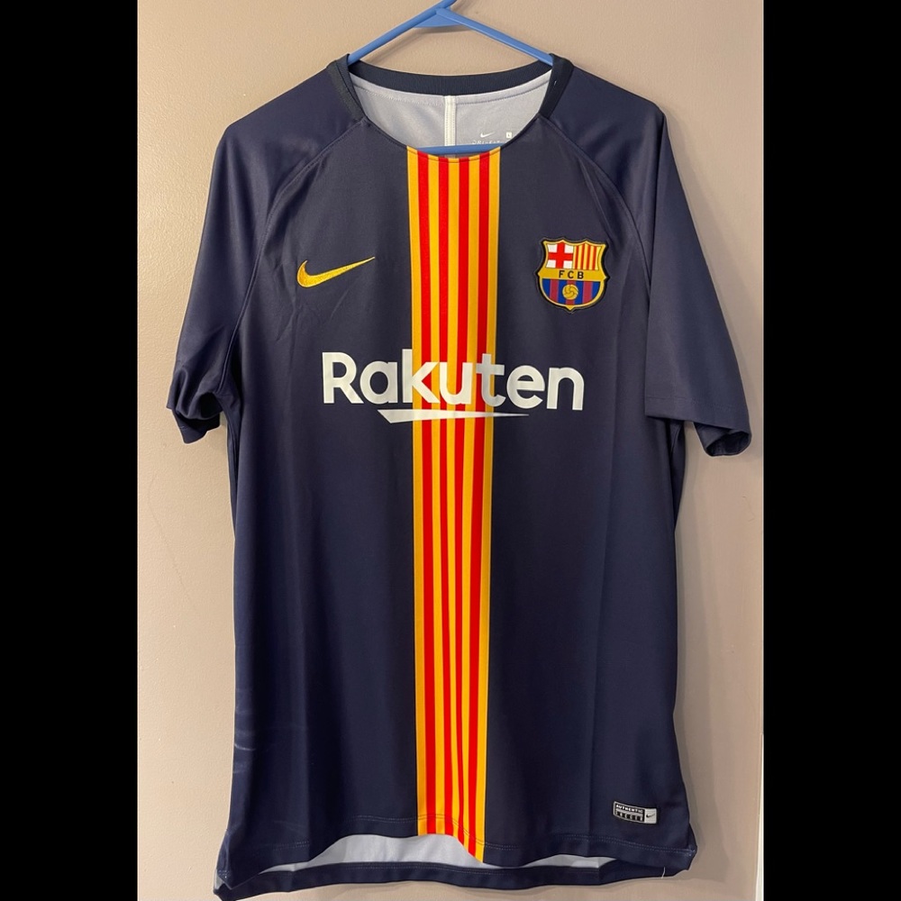 Nike Barcelona soccer jersey. Size large.
